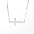 eBay Amazon Hot Sale Women's Titanium Steel Stainless Steel Jewelry O-Chain Cross Necklace